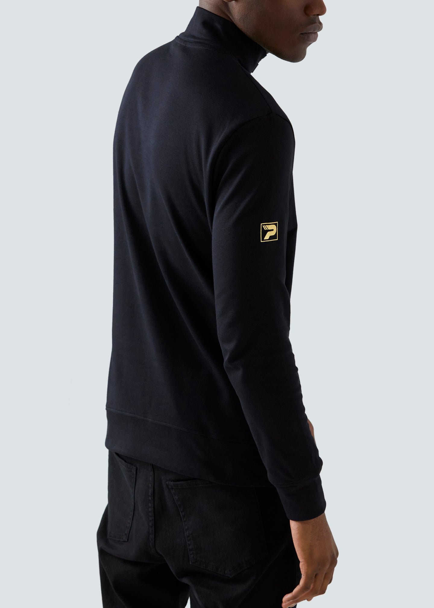 Nat 1/4 Zip Top - Black