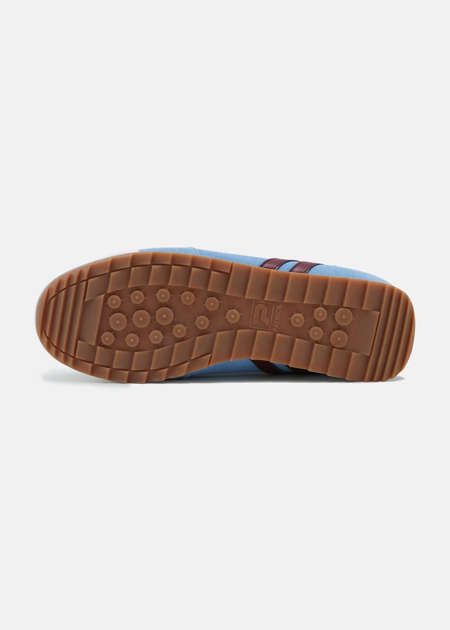 Patrick Dijon Trainer-Sky Blue Burgundy White-Sole